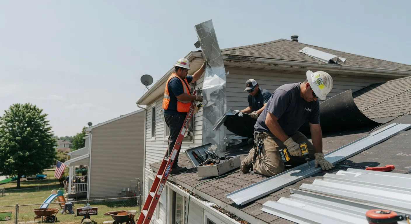 Storm Damage Metal Roof Repair in Mcewensville, PA